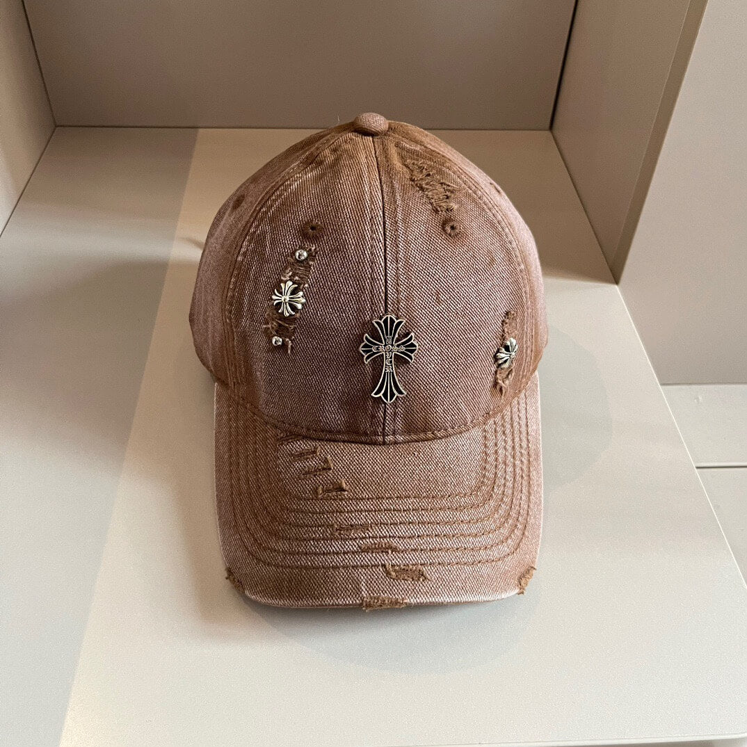 Distressed and Ripped Baseball Cap