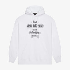 Gray Letter Print Hoodie