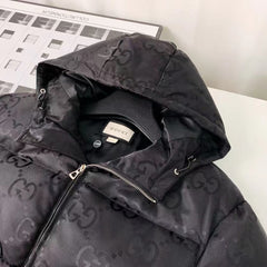 Classic all-over print down jacket