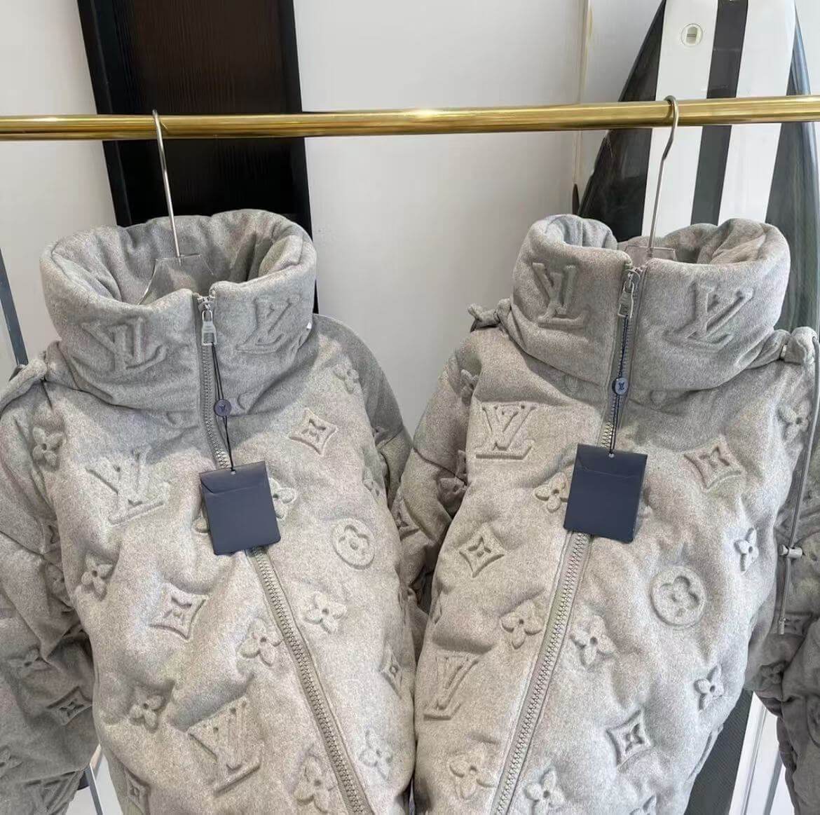 Embossed Design Down Jacket