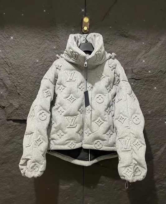 Embossed Design Down Jacket