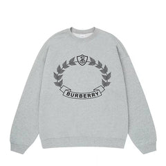 Oak Leaf Crest Print Sweatshirt