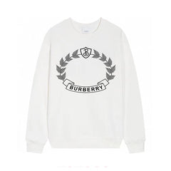 Oak Leaf Crest Print Sweatshirt