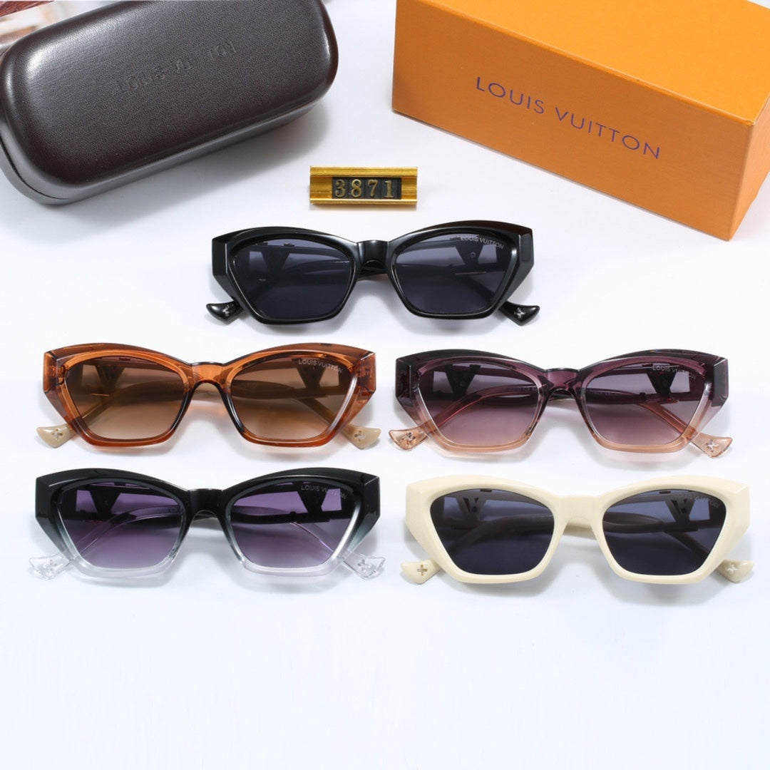 Chic Hollow Frame Cat-Eye Sunglasses