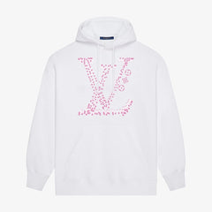 Pink Classic Letter Print Hoodie