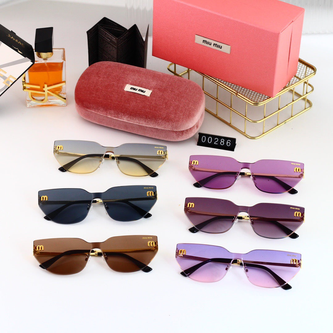 Chic Frameless Cat-Eye Sunglasses