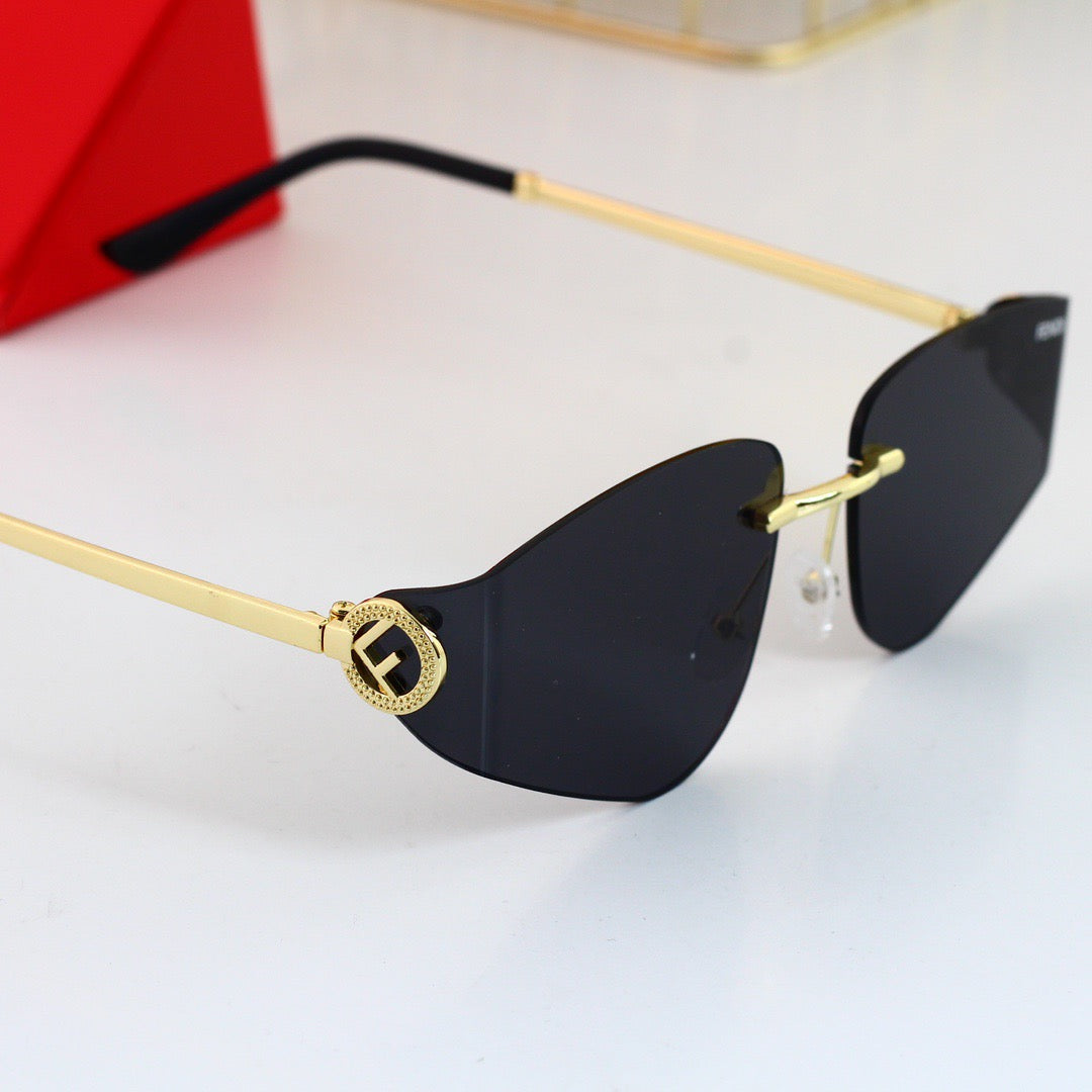 Vintage Disc-Shaped Sunglasses