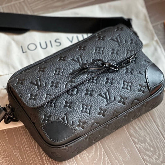 Classic Embossed All Over Leather Bag