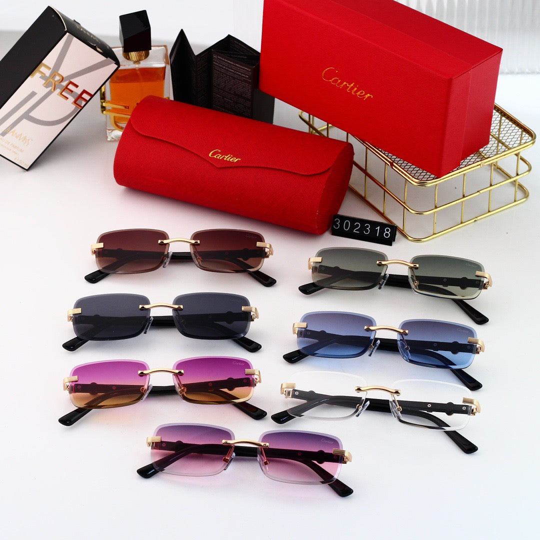 Classic Frameless Designer Sunglasses