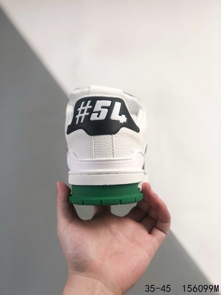 Black And Green Letter Sneaker