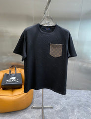 Full Print Leather Pockets T Shirt