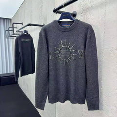 Sun-Beaded Knit Sweater