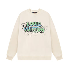 Graffiti Colorful Letter Print Sweatshirt