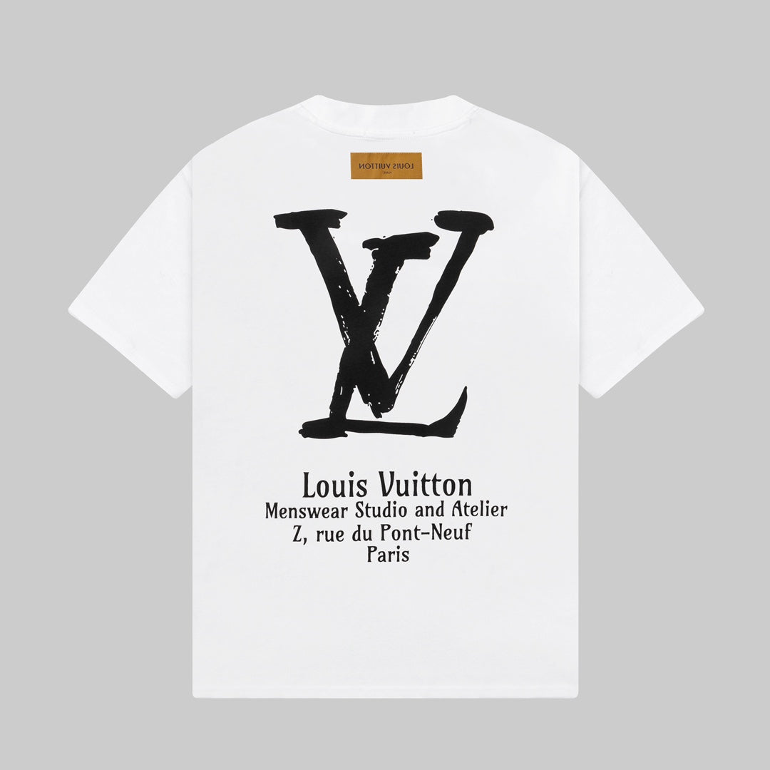 Front Back Letter Print T-shirt