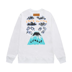 Hand Drawn Graffiti Print Sweatshirt