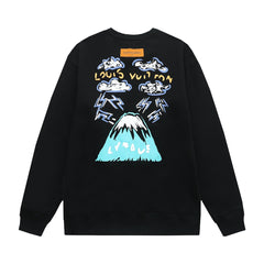 Hand Drawn Graffiti Print Sweatshirt