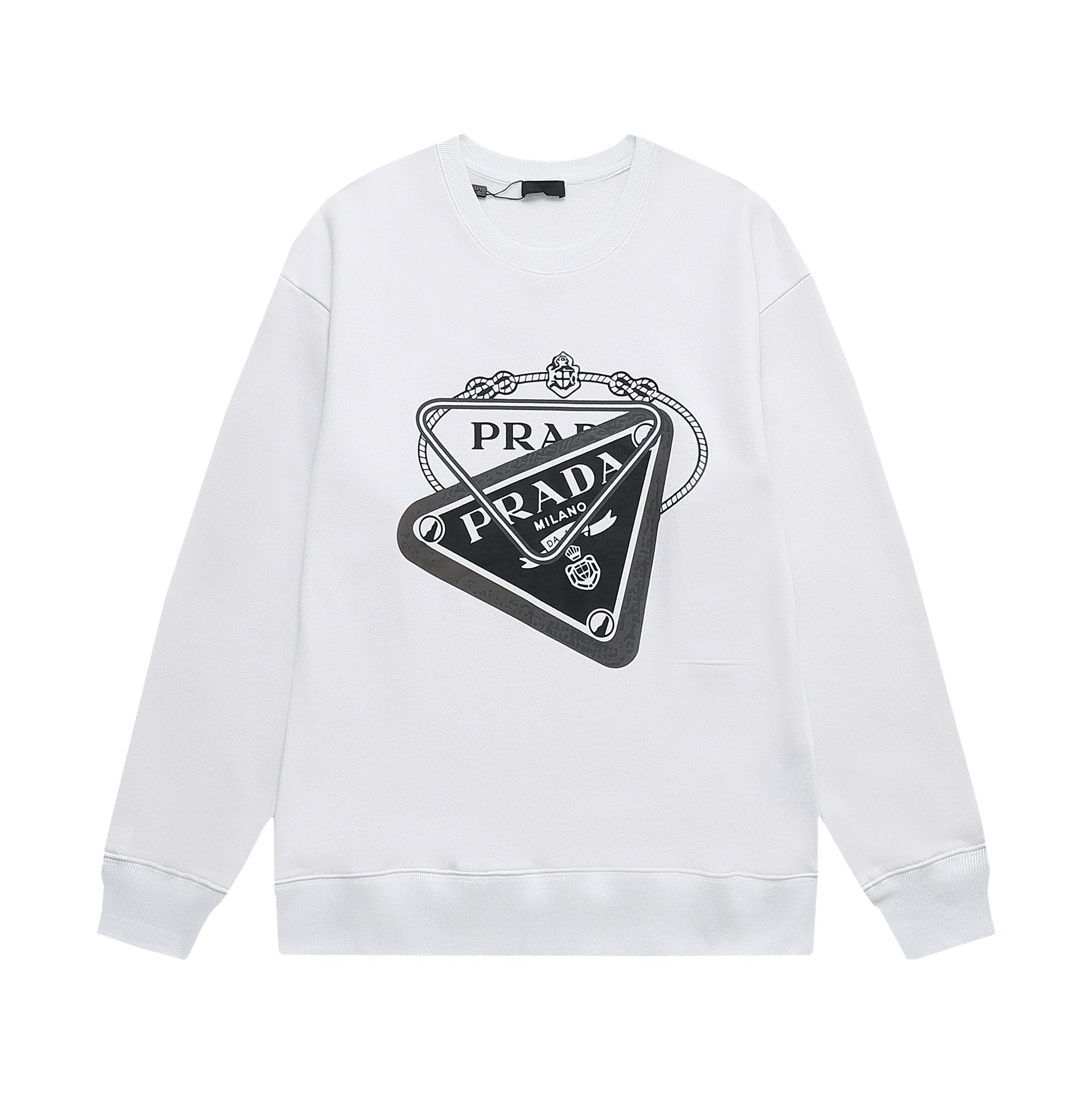 Overlapping Print Print Sweatshirt