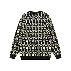 All Over Print Crew Neck Sweater