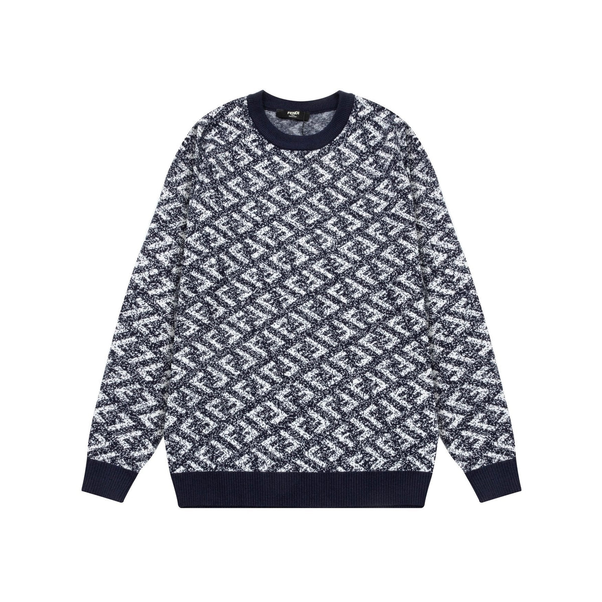 All Over Print Jacquard Sweater