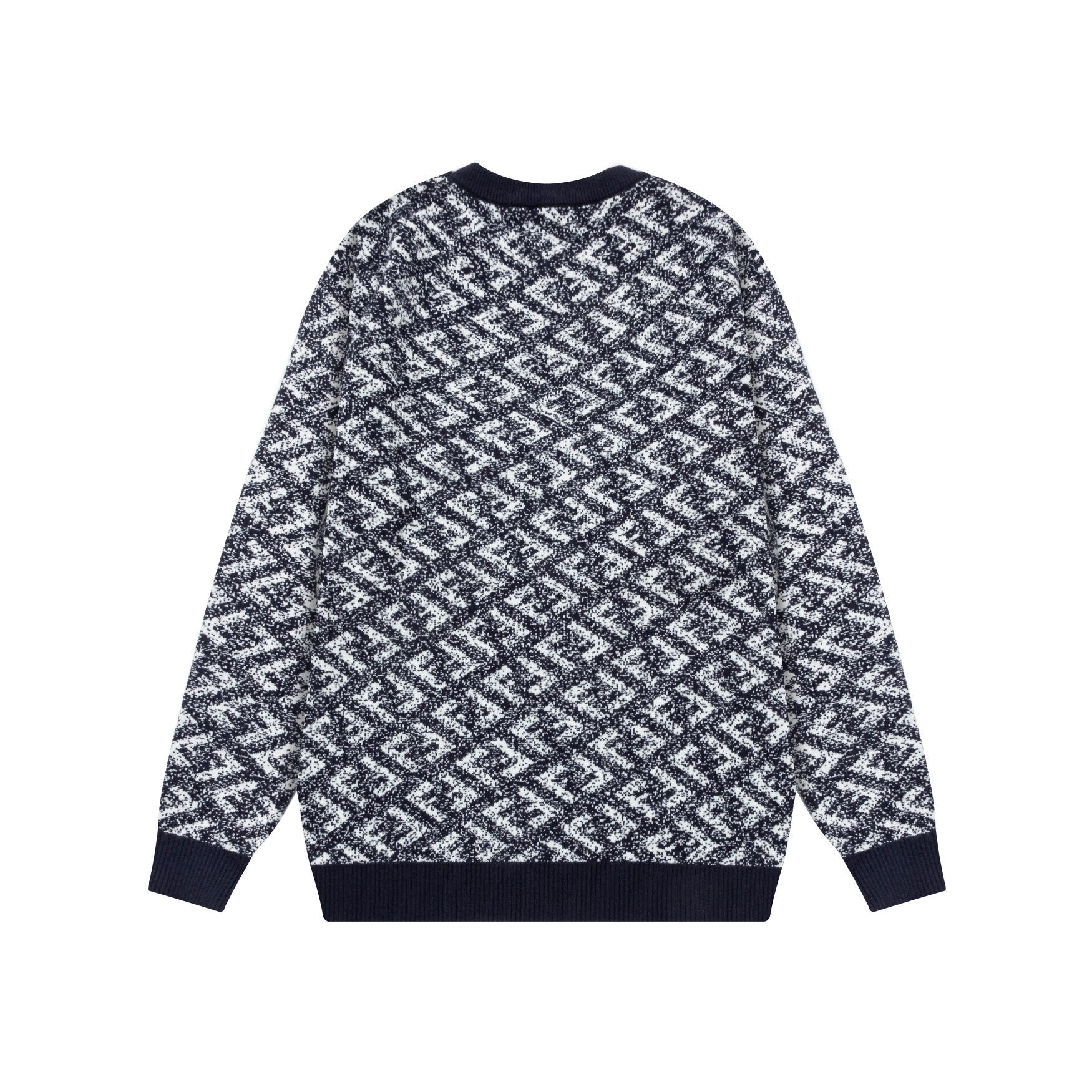 All Over Print Jacquard Sweater