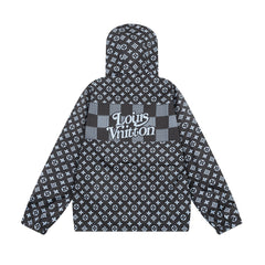 Full print grid Jacket