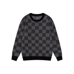 Checkerboard Jacquard Craft Sweatshirt