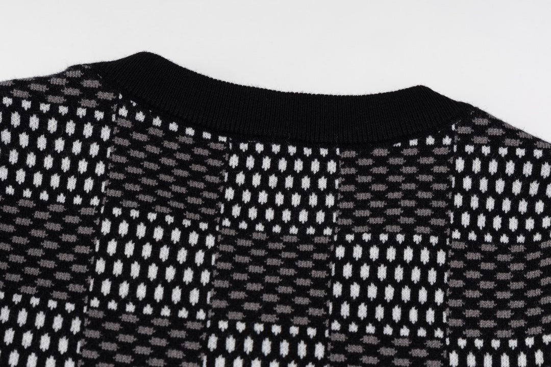 Checkerboard Jacquard Craft Sweatshirt