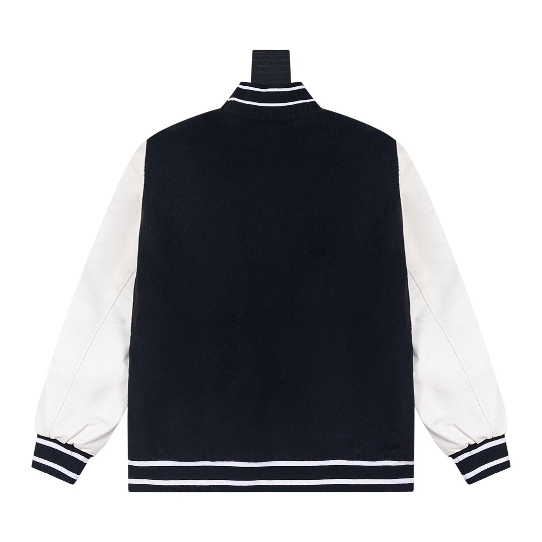 Letter Embroidery Baseball Jacket