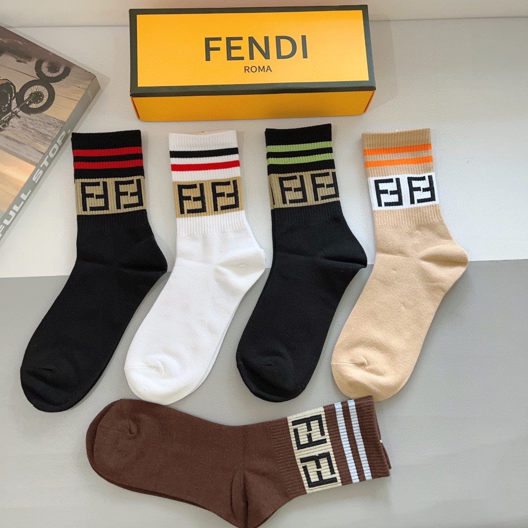 Double F Pattern Socks