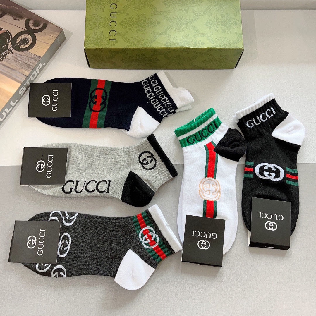 Classic Alphabet Pattern Socks