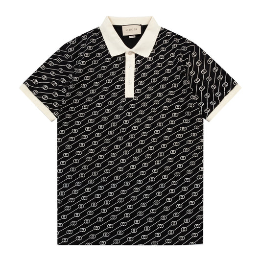 Classic Graphic Print Polo Shirt