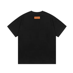 Pocket Reverse Letter Print  T Shirt