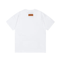 Pocket Reverse Letter Print  T Shirt