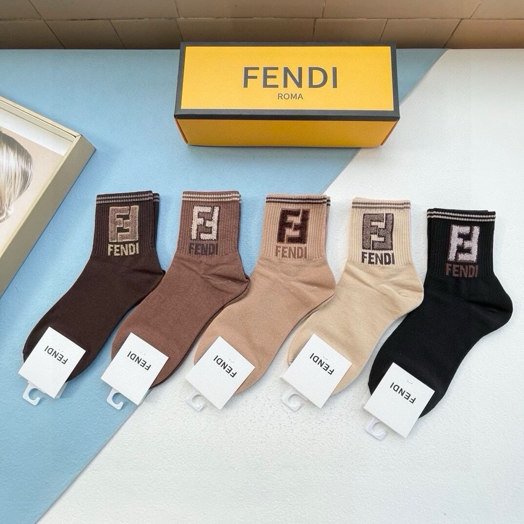 Big F New Arrival Middle-Tube Socks