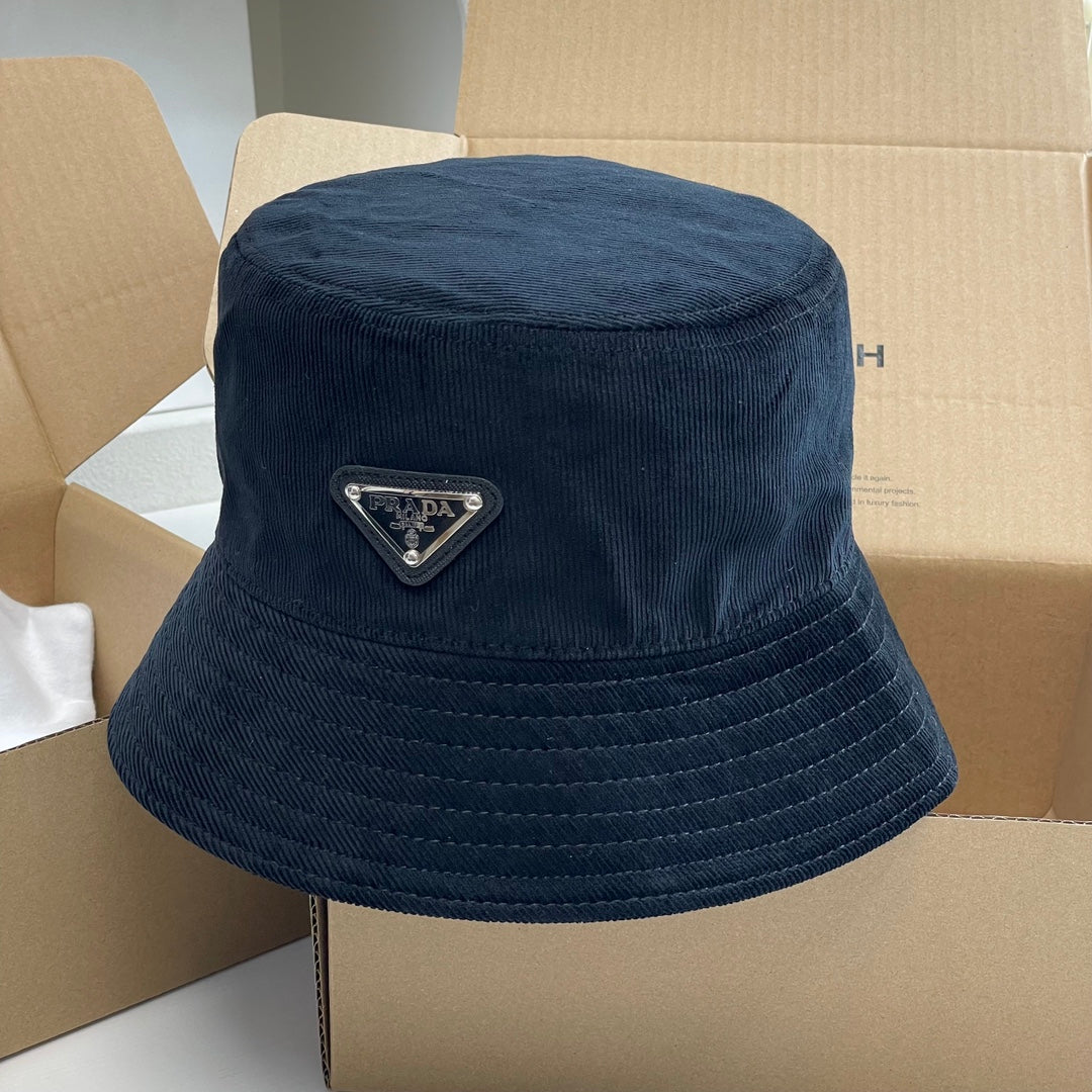 Classic Pattern Denim Bucket Hat